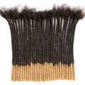 CCLG Tips Color Human Hair loc Extensions 100% human hair Handmade Locs For Men and Women 0.4-0.6cm Thickness loc journey