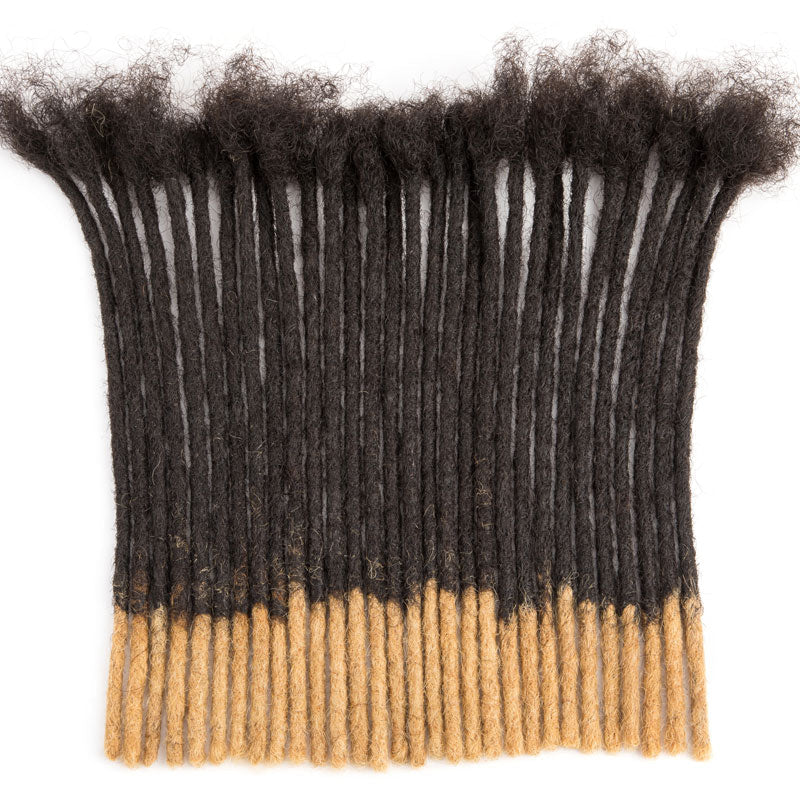 CCLG Tips Color Human Hair loc Extensions 100% human hair Handmade Locs For Men and Women 0.4-0.6cm Thickness loc journey