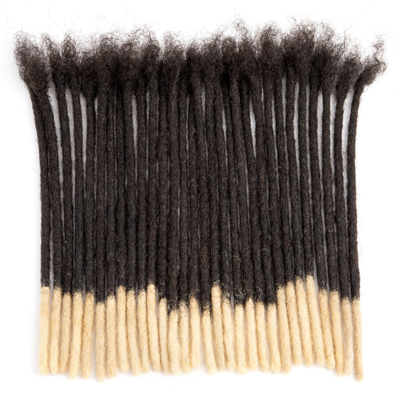 CCLG Tips Color Human Hair loc Extensions 100% human hair Handmade Locs For Men and Women 0.4-0.6cm Thickness loc journey