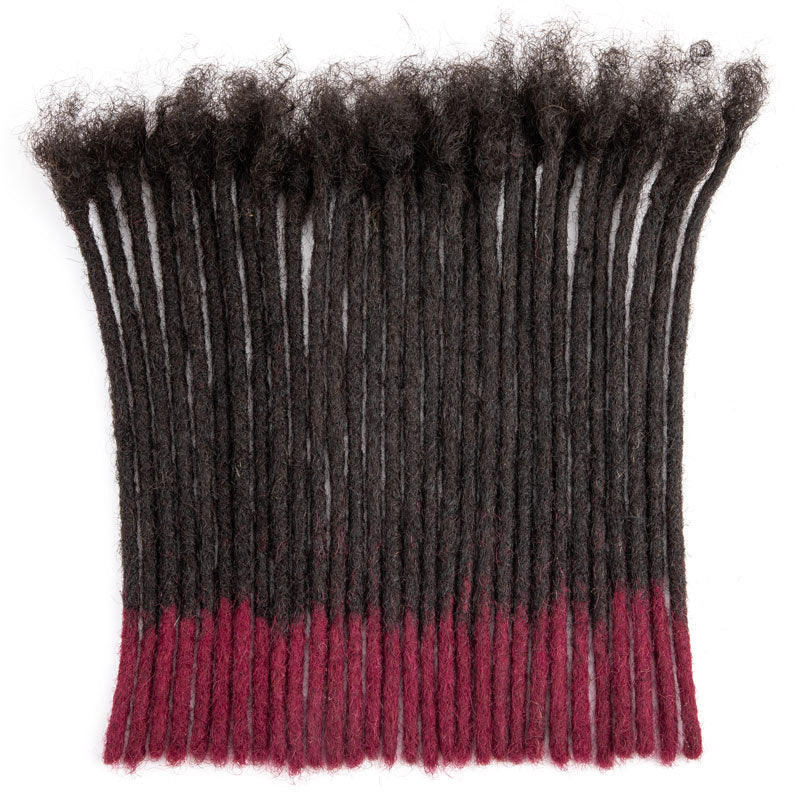CCLG Tips Color Human Hair loc Extensions 100% human hair Handmade Locs For Men and Women 0.4-0.6cm Thickness loc journey