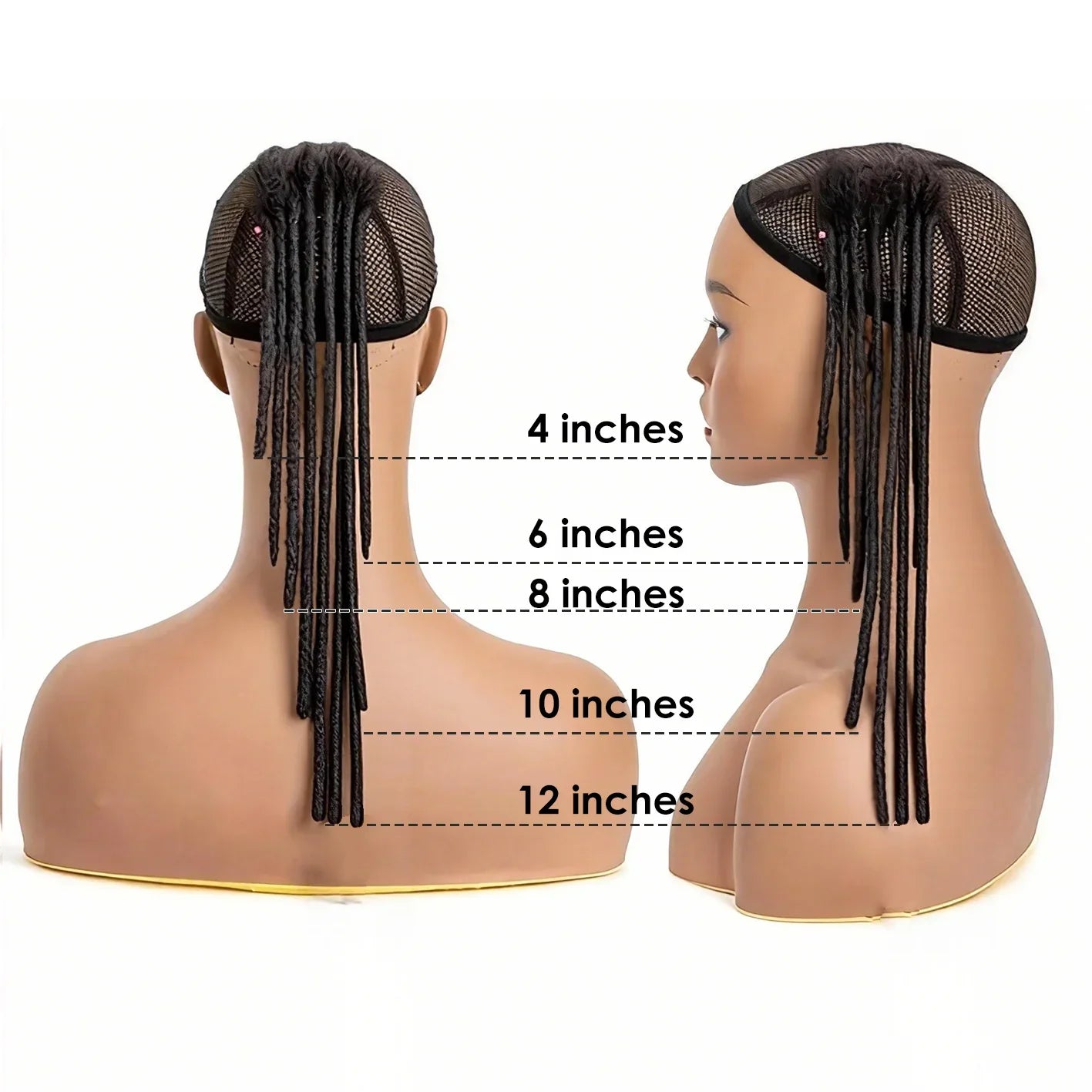 CCLG 8inch Full color  Hair Dreadlocks Extensions 100% human hair Handmade Locs For Men and Women 0.4cm-0.8cm Thickness