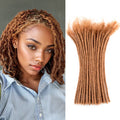 CCLG 8inch Full color  Hair Dreadlocks Extensions 100% human hair Handmade Locs For Men and Women 0.4cm-0.8cm Thickness