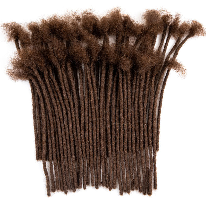 CCLG 8inch Full color  Hair Dreadlocks Extensions 100% human hair Handmade Locs For Men and Women 0.4cm-0.8cm Thickness