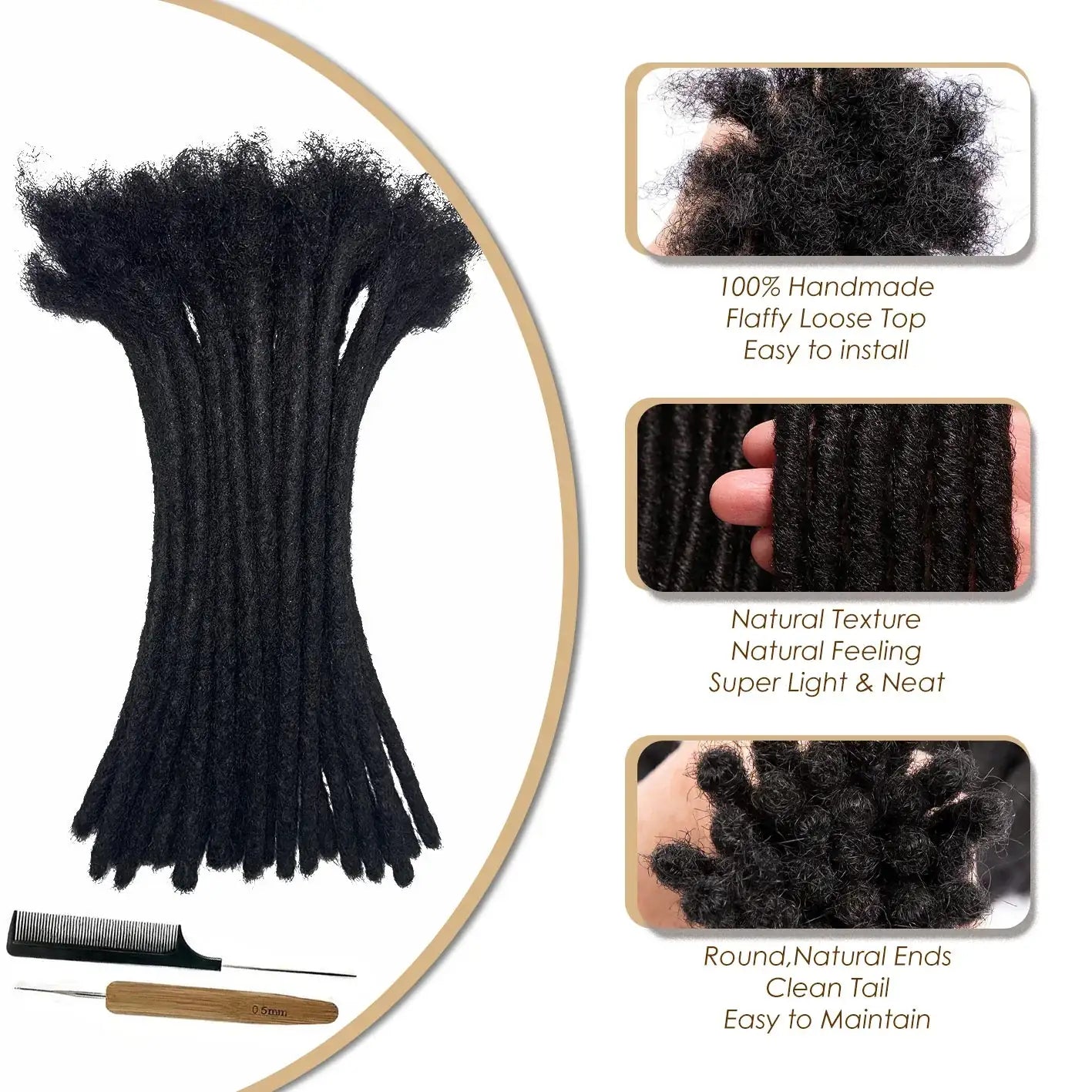 Hand-Crocheted Locs